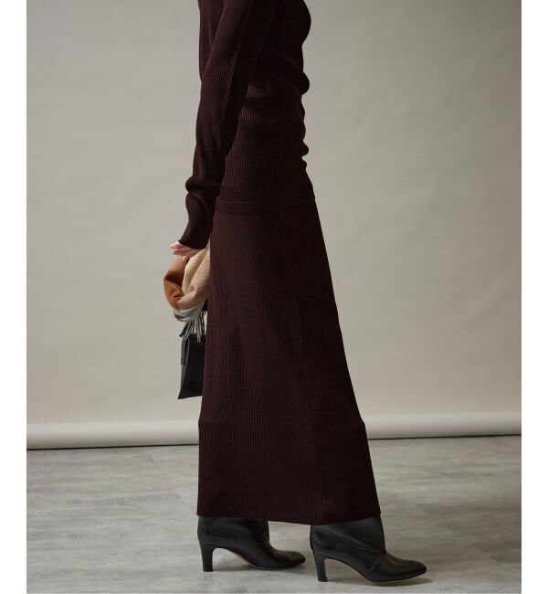 VERMEIL par iena「Embraced wool RIB スカート」|スカート|