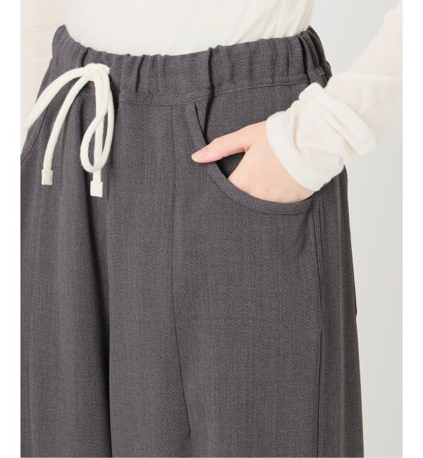 IENA LA BOUCLE「IENA LA BOUCLE ウーステッドワイドドロストパンツ」|その他|