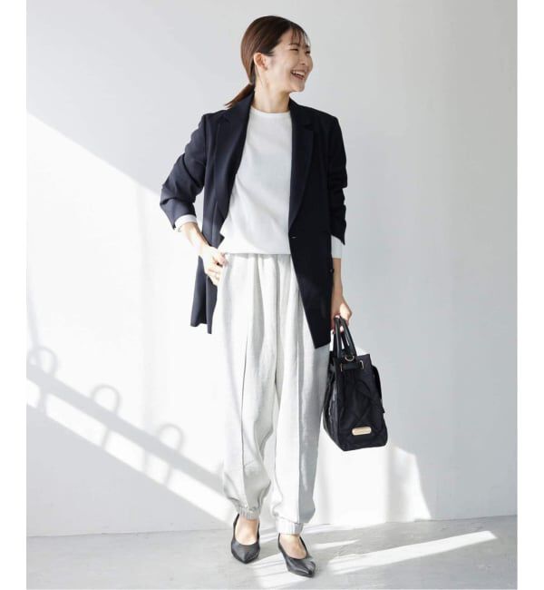 SLOBE IENA「《セットアップ対応可/追加2》ウォッシャブルツイルダブルジャケット」|テーラードジャケット|