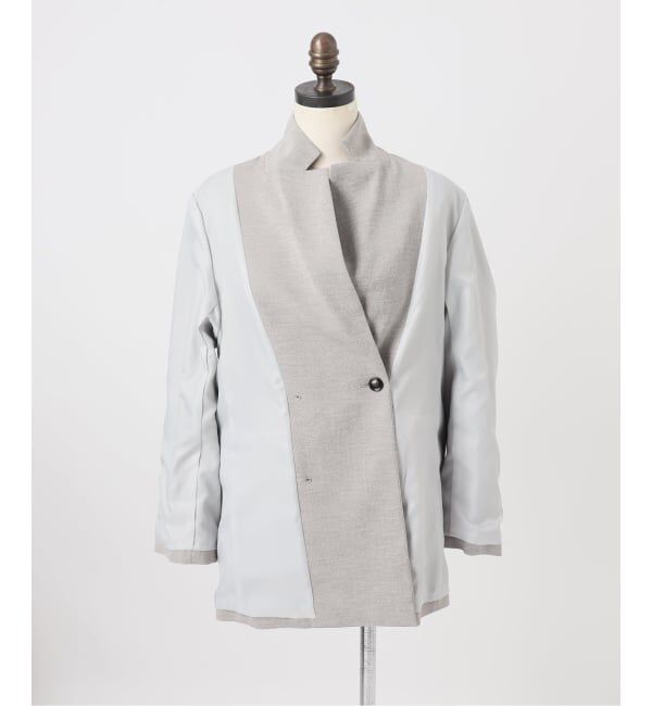 SLOBE IENA「《セットアップ対応可/追加2》ウォッシャブルツイルダブルジャケット」|テーラードジャケット|
