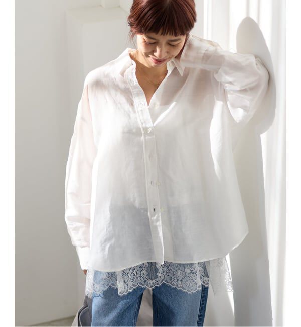 IENA「ラミーリヨセル2wayシャツ」|シャツ・ブラウス|