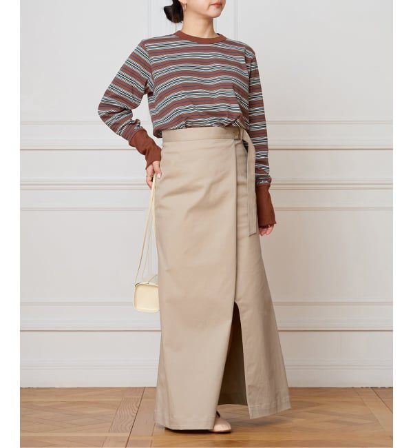 IENA LA BOUCLE「IENA LA BOUCLE チノラップスカート」|スカート|