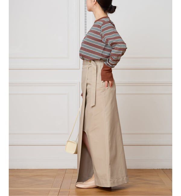 IENA LA BOUCLE「IENA LA BOUCLE チノラップスカート」|スカート|