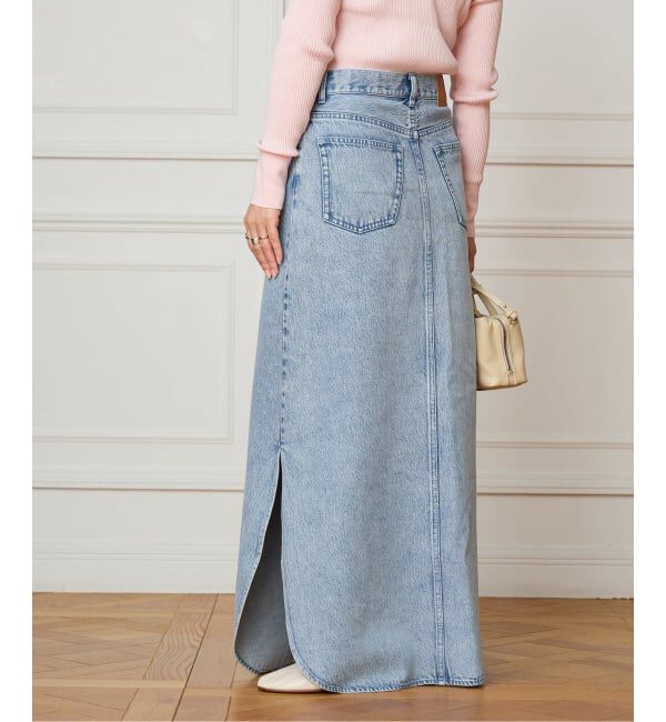 IENA LA BOUCLE「IENA LA BOUCLE ソフトデニムスリットスカート」|スカート|