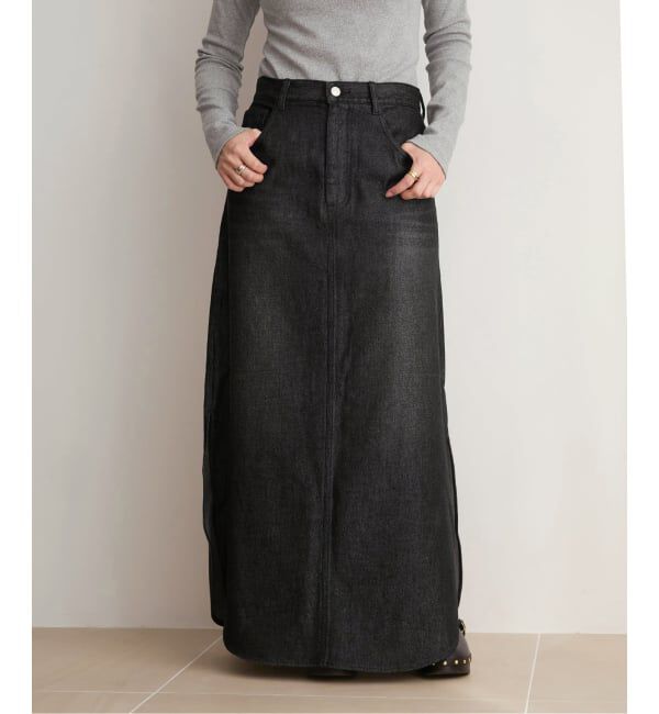 IENA LA BOUCLE「IENA LA BOUCLE ソフトデニムスリットスカート」|スカート|