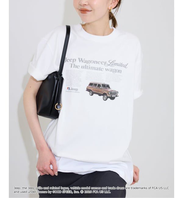 SLOBE IENA「GOOD ROCK SPEED/グッドロックスピード SLOBE別注 ジープ TEE」|Tシャツ・カットソー|ホワイト