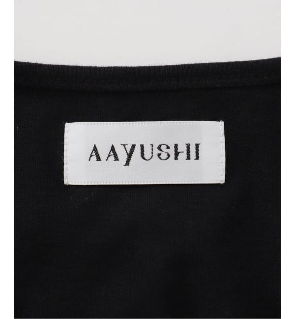 IENA「《予約》AAYUSHI/アユーシ バックスカーフハーフスリーブトップス SGN08110」|Tシャツ・カットソー|