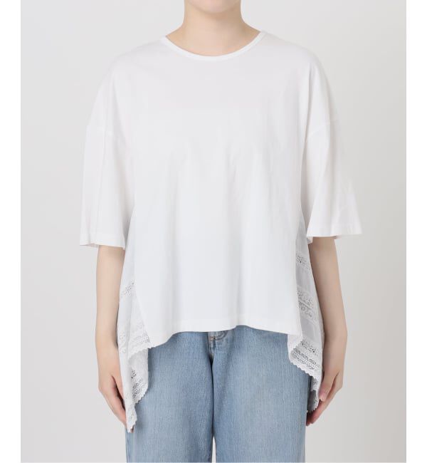 IENA「《予約》AAYUSHI/アユーシ バックスカーフハーフスリーブトップス SGN08110」|Tシャツ・カットソー|