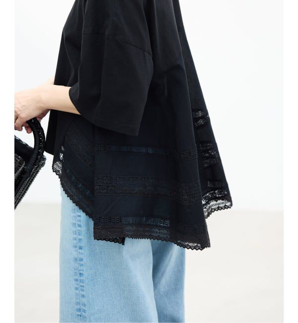 IENA「《予約》AAYUSHI/アユーシ バックスカーフハーフスリーブトップス SGN08110」|Tシャツ・カットソー|