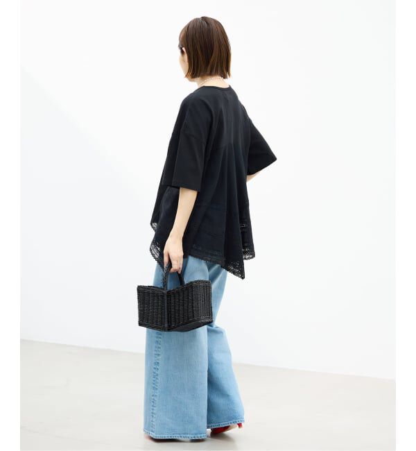 IENA「《予約》AAYUSHI/アユーシ バックスカーフハーフスリーブトップス SGN08110」|Tシャツ・カットソー|