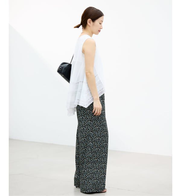 IENA「《予約》AAYUSHI/アユーシ バックスカーフノースリーブトップス SGN08111」|Tシャツ・カットソー|