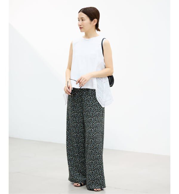 IENA「《予約》AAYUSHI/アユーシ バックスカーフノースリーブトップス SGN08111」|Tシャツ・カットソー|