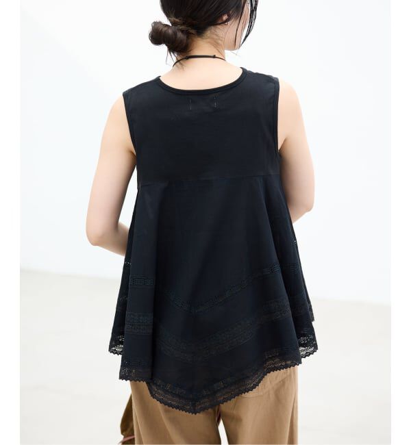 IENA「《予約》AAYUSHI/アユーシ バックスカーフノースリーブトップス SGN08111」|Tシャツ・カットソー|