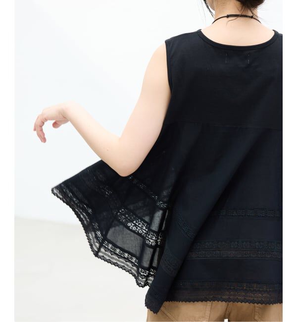 IENA「《予約》AAYUSHI/アユーシ バックスカーフノースリーブトップス SGN08111」|Tシャツ・カットソー|