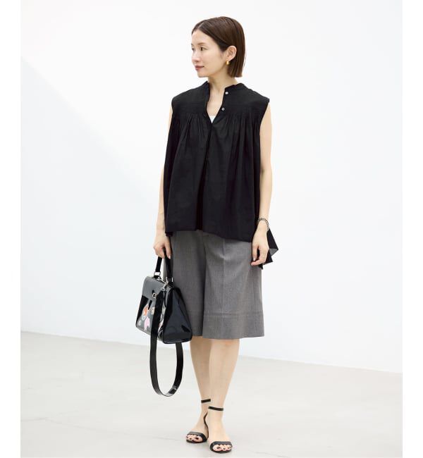 IENA「《予約》AAYUSHI/アユーシ 別注ピンタックボイルブラウス SGN070151」|シャツ・ブラウス|