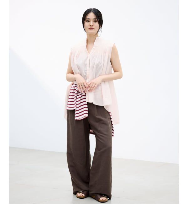 IENA「《予約》AAYUSHI/アユーシ 別注ピンタックボイルブラウス SGN070151」|シャツ・ブラウス|
