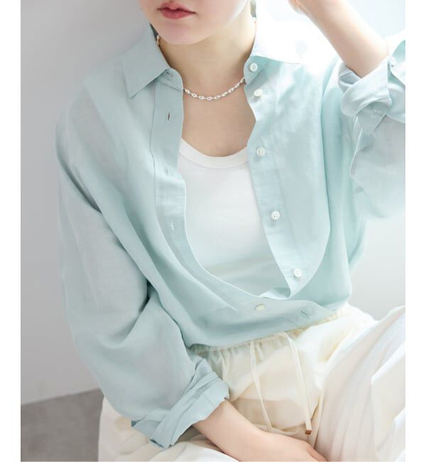 IENA「《追加予約》ラミーリヨセル2wayシャツ」|シャツ・ブラウス|