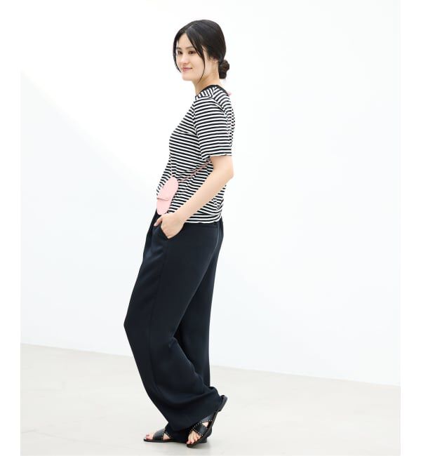 IENA「《予約》ATON/エイトン FRESCA SINGLE JERSEY SS EX Tシャツ」|Tシャツ・カットソー|