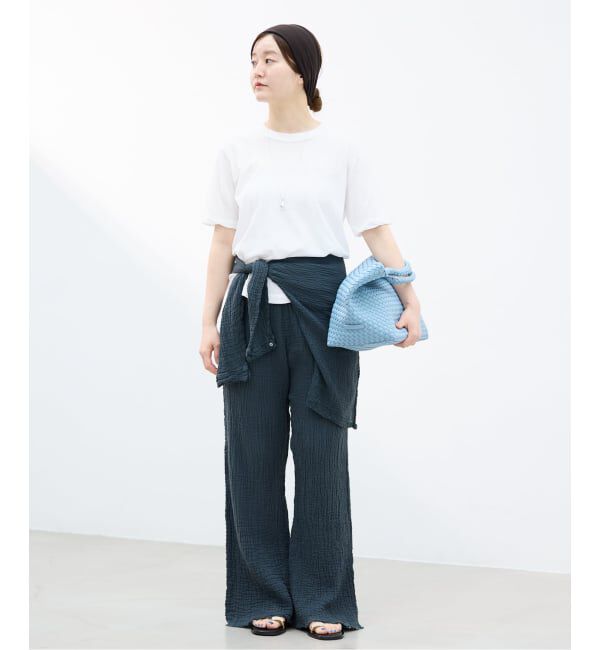 IENA「《予約》ATON/エイトン FRESCA SINGLE JERSEY SS EX Tシャツ」|Tシャツ・カットソー|