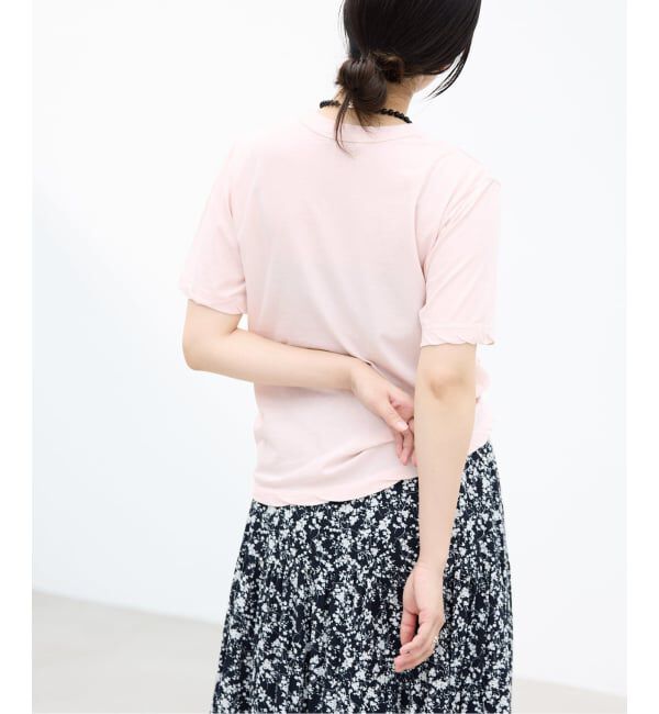 IENA「《予約》ATON/エイトン FRESCA SINGLE JERSEY SS EX Tシャツ」|Tシャツ・カットソー|