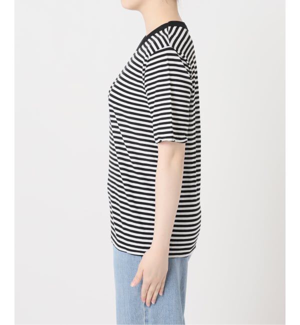 IENA「《予約》ATON/エイトン FRESCA SINGLE JERSEY SS EX Tシャツ」|Tシャツ・カットソー|