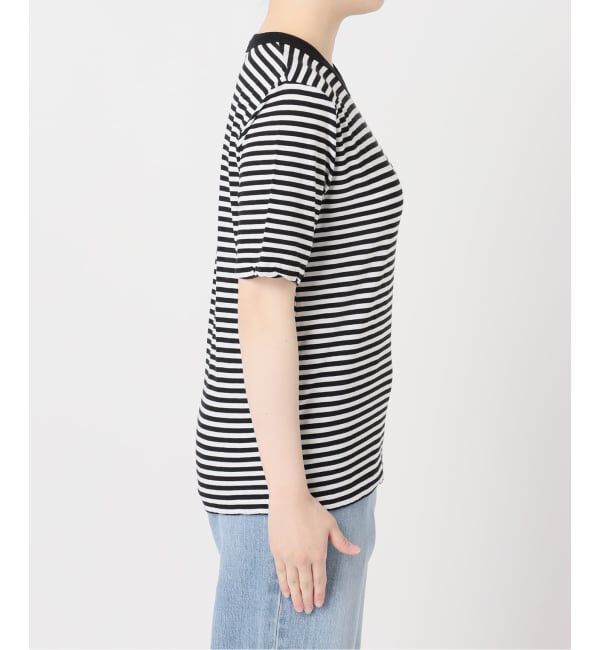 IENA「《予約》ATON/エイトン FRESCA SINGLE JERSEY SS EX Tシャツ」|Tシャツ・カットソー|