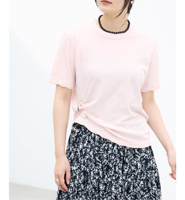 IENA「《予約》ATON/エイトン FRESCA SINGLE JERSEY SS EX Tシャツ」|Tシャツ・カットソー|ピンク A