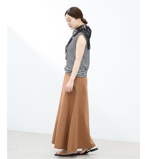 IENA「《予約》ATON/エイトン FRESCA SINGLEJERSEY NS ノースリーブ」|Tシャツ・カットソー|