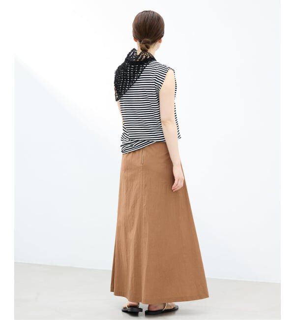 IENA「《予約》ATON/エイトン FRESCA SINGLEJERSEY NS ノースリーブ」|Tシャツ・カットソー|