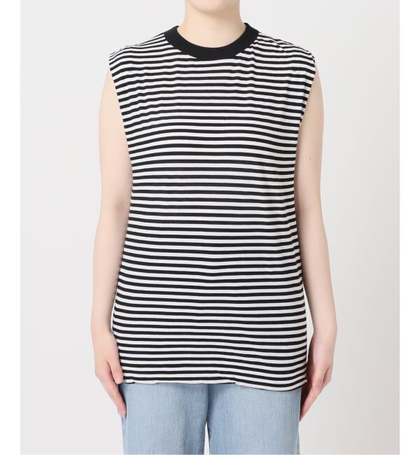 IENA「《予約》ATON/エイトン FRESCA SINGLEJERSEY NS ノースリーブ」|Tシャツ・カットソー|