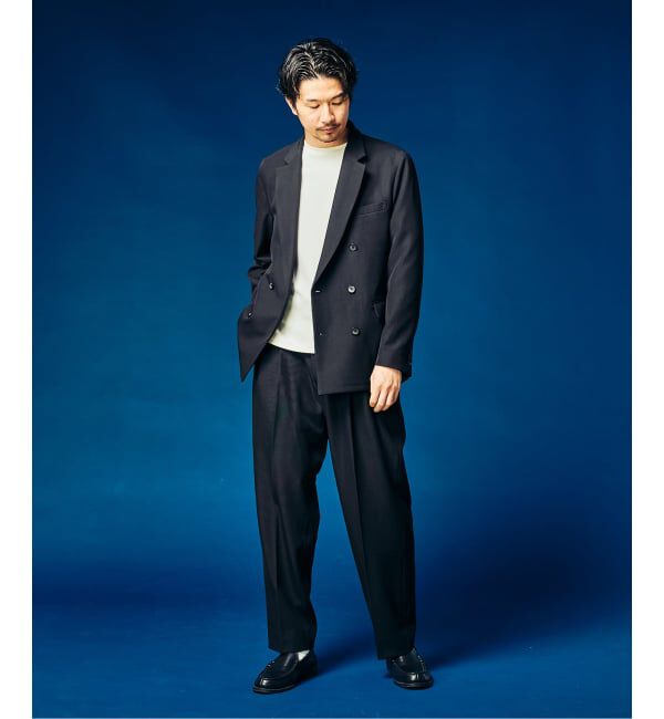 417 EDIFICE「&rdquo;4WAYストレッチ&rdquo;  オーセンティック２タックパンツ」|スラックス|