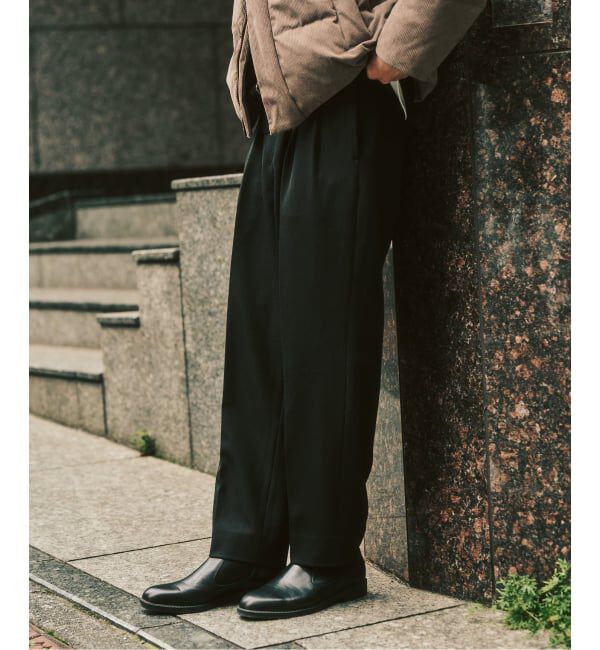 417 EDIFICE「&rdquo;4WAYストレッチ&rdquo;  オーセンティック２タックパンツ」|スラックス|