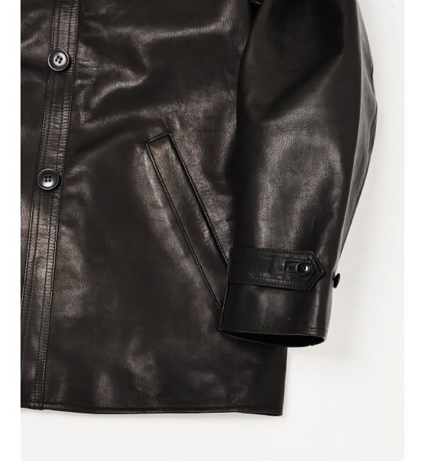 EDIFICE「【L`etiquette &times; EDIFICE】Le Corbusier レザー ジャケット」|ライダースジャケット|