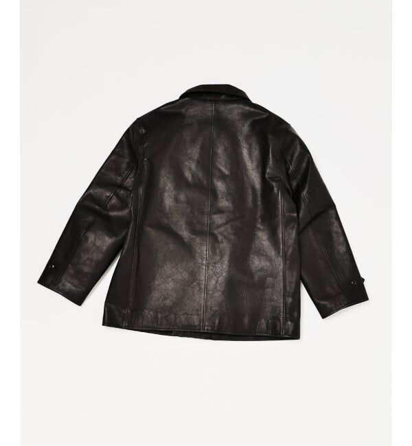 EDIFICE「【L`etiquette &times; EDIFICE】Le Corbusier レザー ジャケット」|ライダースジャケット|
