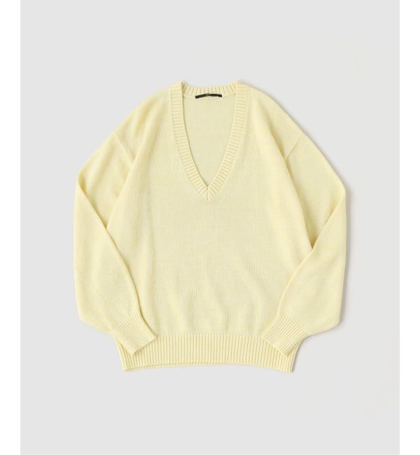 EDIFICE「WASHI/WOOL DEEP V ネックニット」|ニット・セーター|