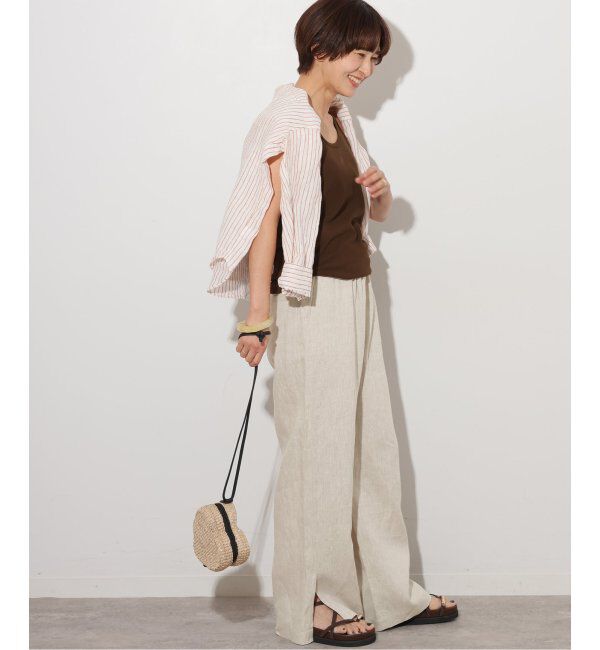 JOURNAL STANDARD relume「《追加》麻スリットイージーパンツ」|その他|