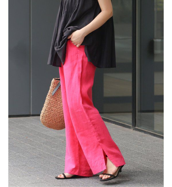 JOURNAL STANDARD relume「《WEB限定追加3》麻スリットイージーパンツ」|その他|