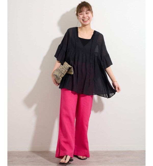 JOURNAL STANDARD relume「《WEB限定追加3》麻スリットイージーパンツ」|その他|