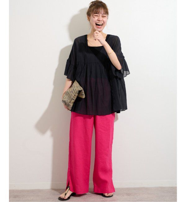 JOURNAL STANDARD relume「《WEB限定追加3》麻スリットイージーパンツ」|その他|