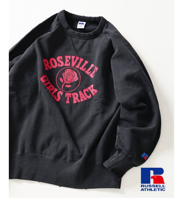 JOURNAL STANDARD relume「RUSSELL ATHLETIC / ラッセル アスレティック 別注 プリントスウェット」|スウェット・ジャージ|ブラック A