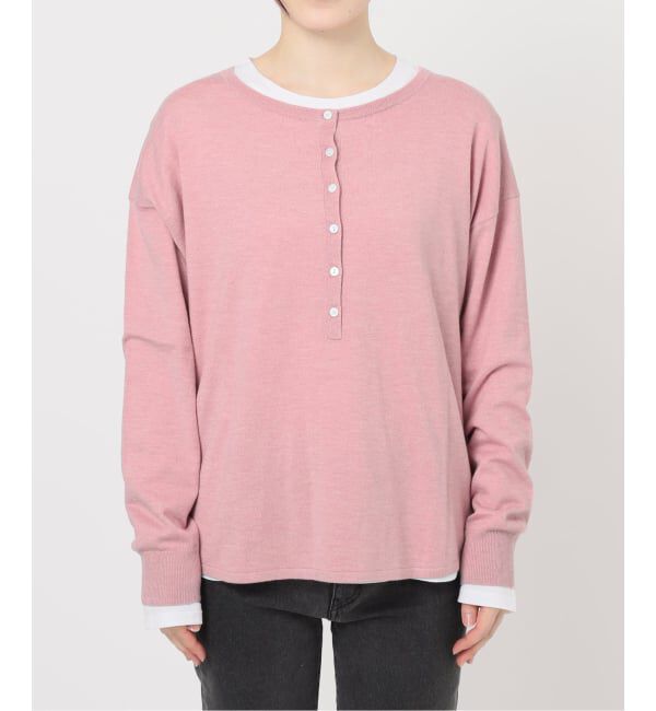 JOURNAL STANDARD relume「《追加2》［2枚セット］3WAYレイヤードヘンリープルオーバー」|ニット・セーター|