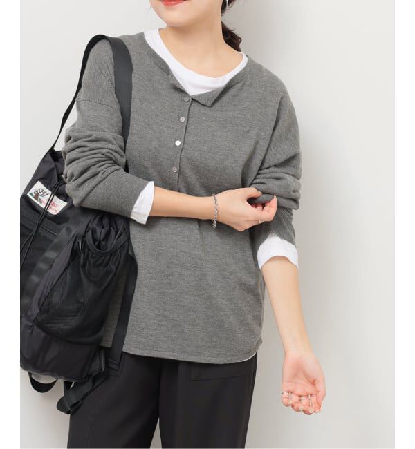 JOURNAL STANDARD relume「《追加2》［2枚セット］3WAYレイヤードヘンリープルオーバー」|ニット・セーター|グレーA