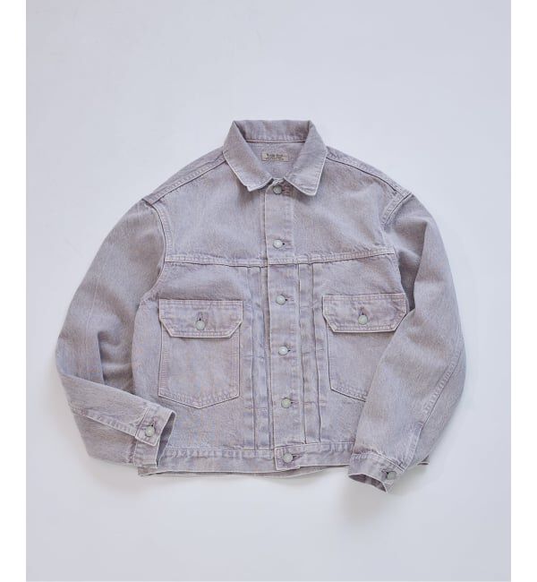 JOURNAL STANDARD relume「＜Relume Jeans＞ コーンデニム カツラギ トラッカージャケット」|デニムジャケット|パープル D