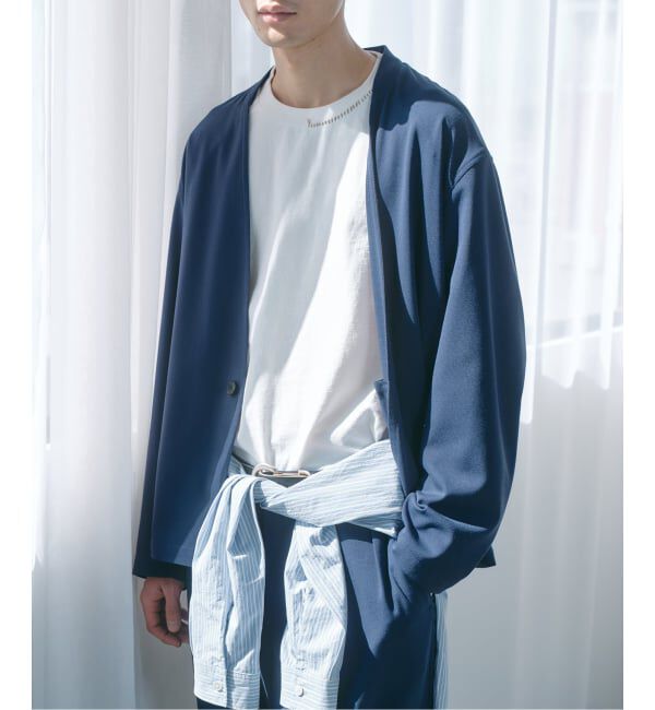 JOURNAL STANDARD relume「TRメッシュ カーディガンジャケット (セットアップ対応可能)」|ノーカラージャケット|