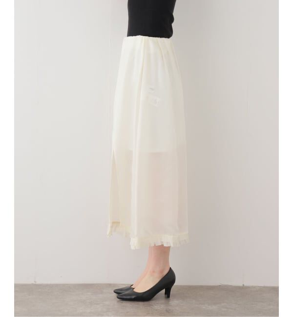 journal standard L'essage「【JANE SMITH/ジェーンスミス】WASHED CUPRO FRILL SLIT SKIRT：スカート」|スカート|