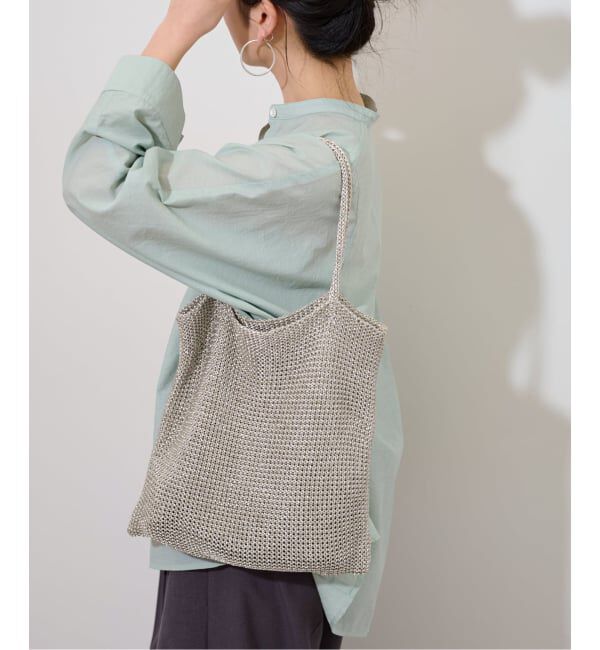 JOURNAL STANDARD relume「《追加予約》RELUME ラメアミトート」|トートバッグ|シルバー