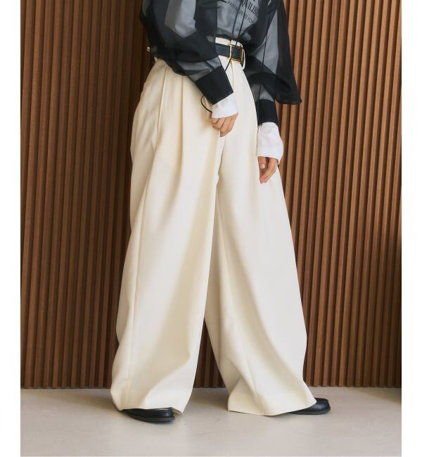 HARDY NOIR「ダブルクロス2タックバレルパンツ」|スラックス|