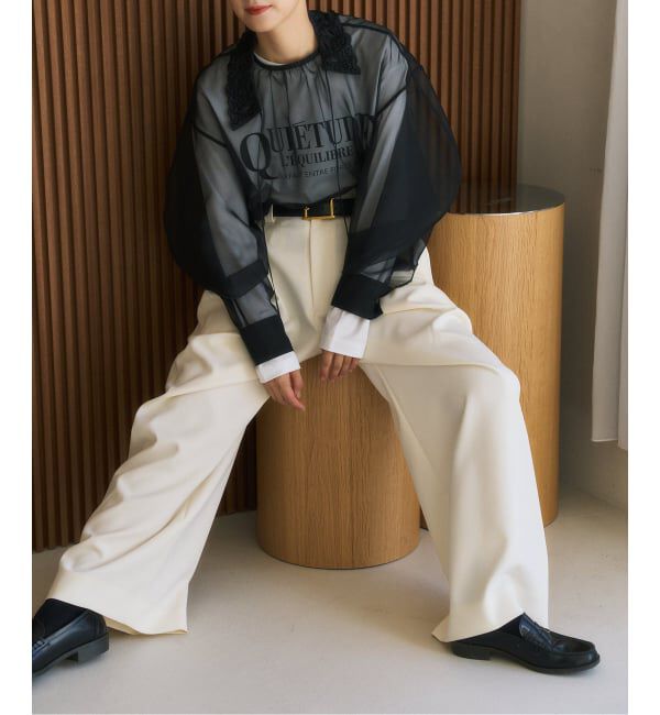 HARDY NOIR「ダブルクロス2タックバレルパンツ」|スラックス|