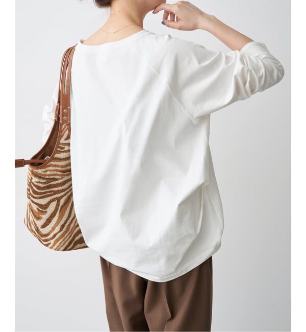 Spick and Span「《新色有り / 追加》ボートネックバックタックプルオーバー」|Tシャツ・カットソー|ホワイト