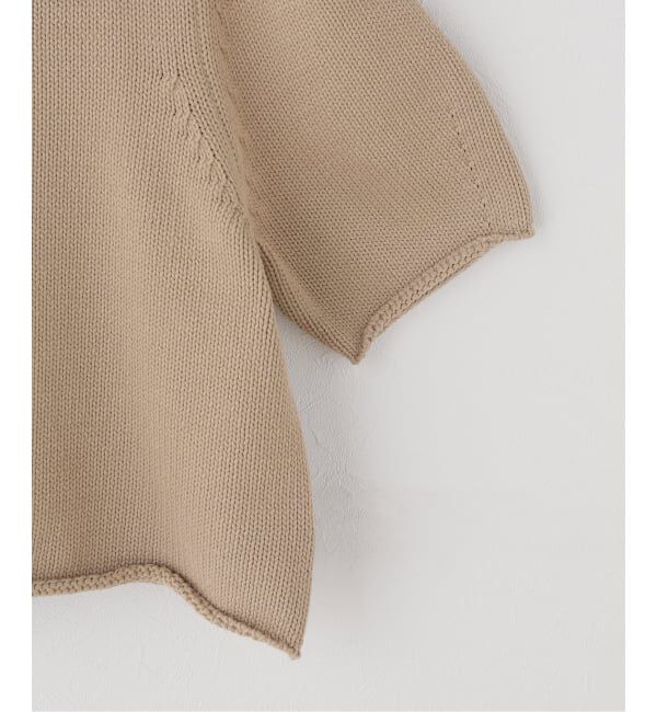 Spick and Span「コットンナイロンハーフスリーブニット」|ニット・セーター|